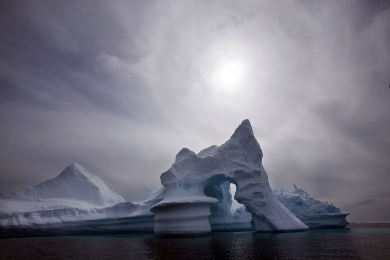 An iceberg is seen off Ammassalik Island in Eastern Greenland.