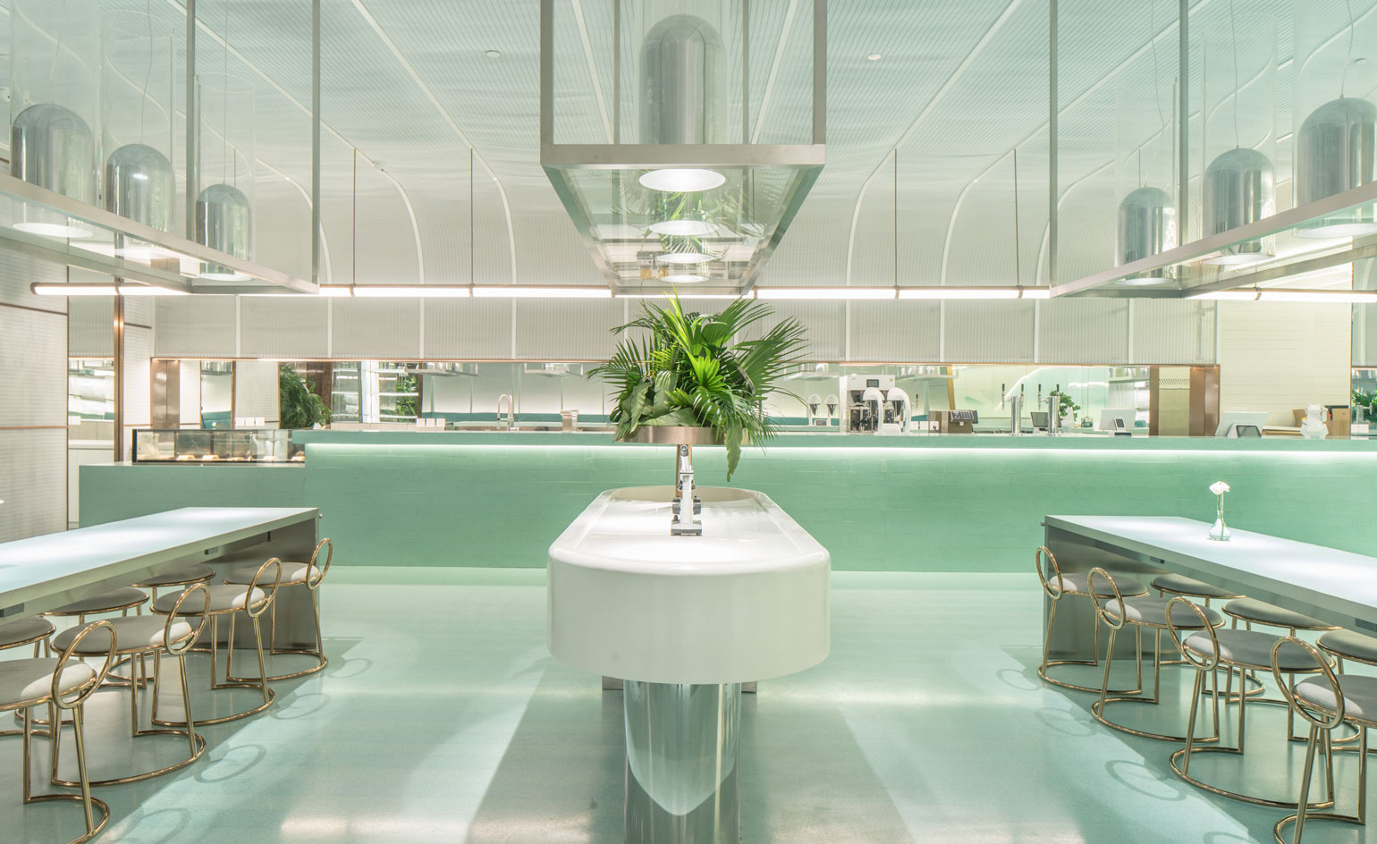 The interior of Aoyama Lab desert bar, Beijing, by Studio MVW