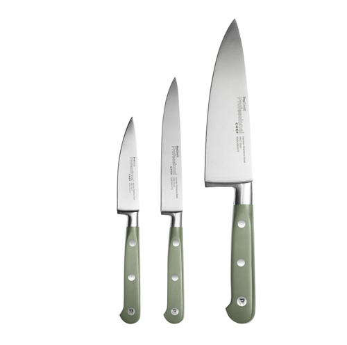 Professional X50 Chef Knife Set Green &ndash; 3 piece