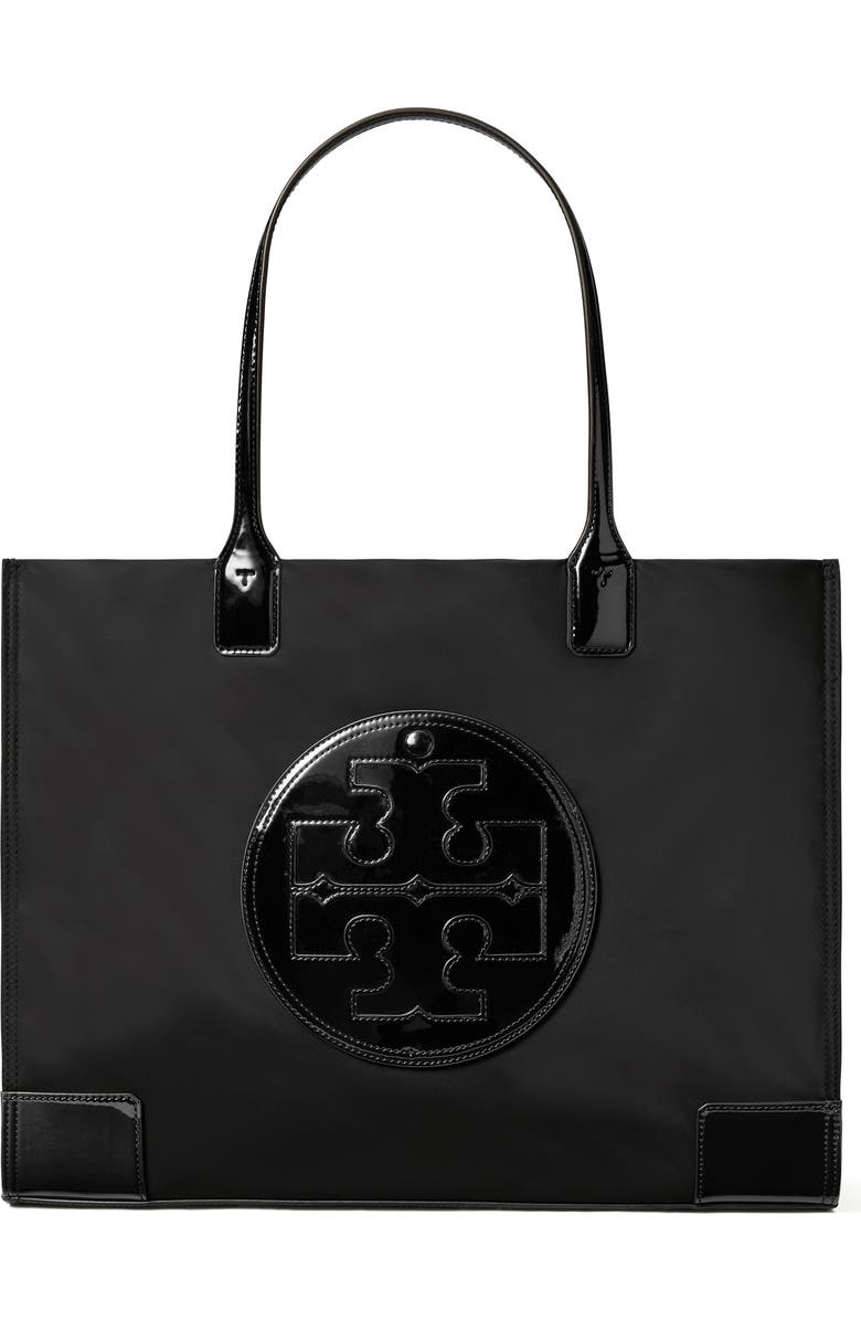 Ella Patent Nylon Tote