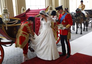 Kate Middleton at her royal wedding in 2011