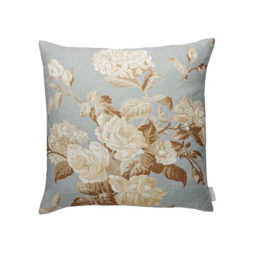 Floral throw pillow