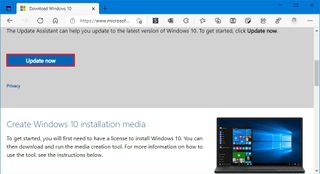 Windows 10 November 2021 Update Assistant