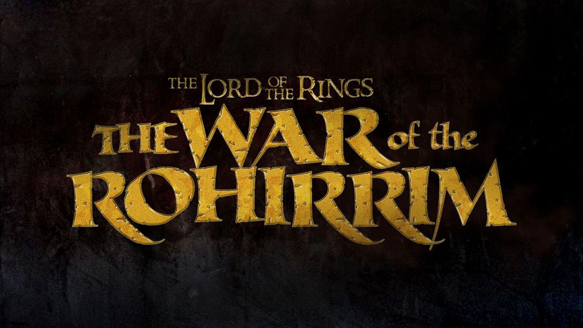 The official logo for Warner Bros&#039; Lord of the Rings: War of the Rohirrim film.