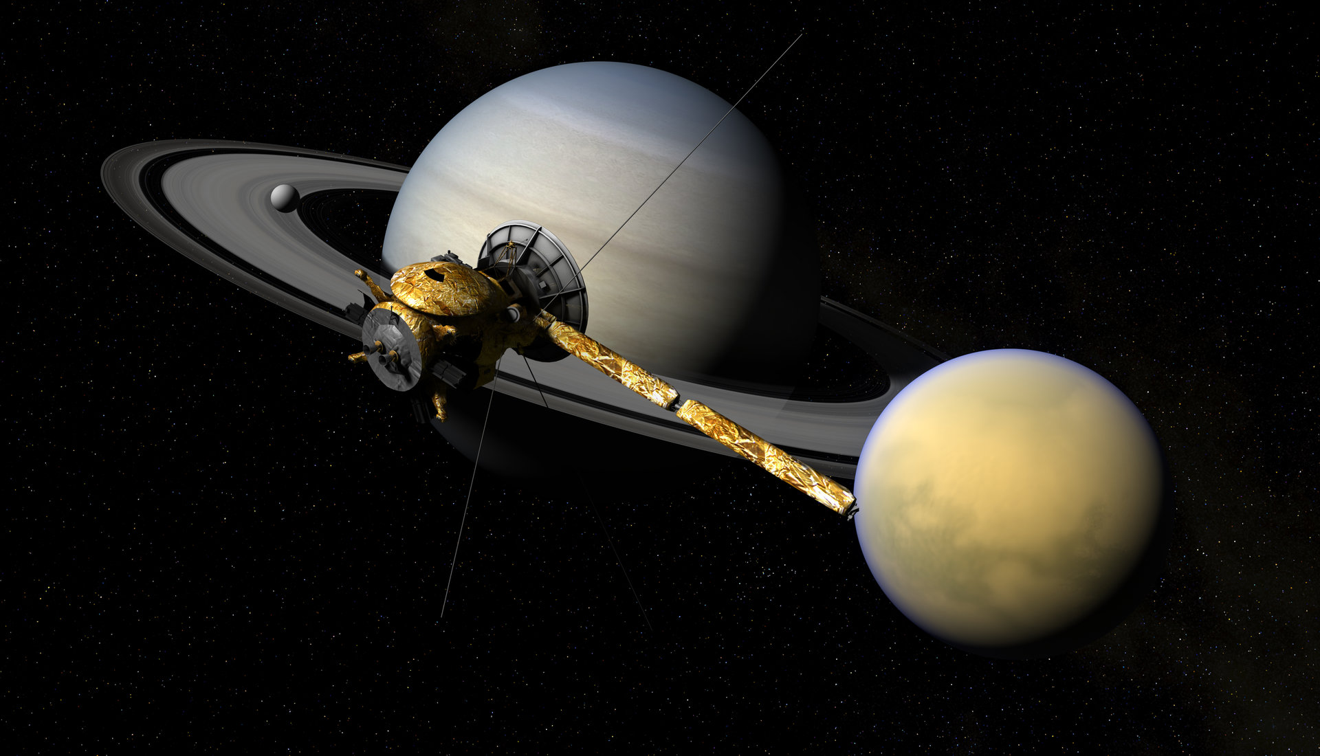 saturn and titan