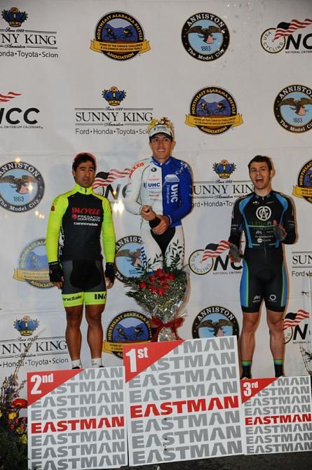 Carlos Azate (UnitedHealthcare) atop the elite men's podium