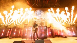 Gojira performing live onstage in 2024