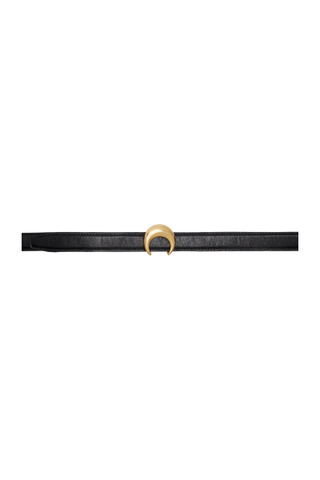 Marine Serre Black Vegetable Leather Moon Belt (Was $300) 