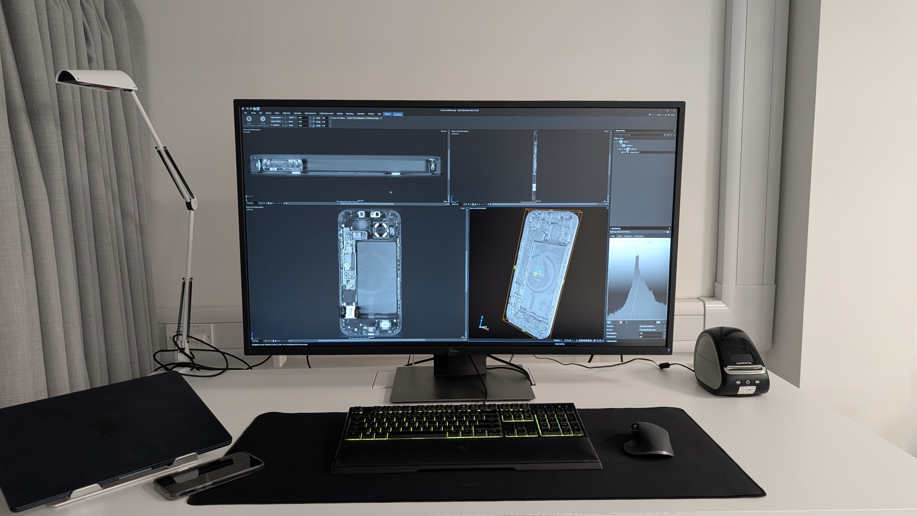 A scan of an iPhone at Apple's Applied Research Labs