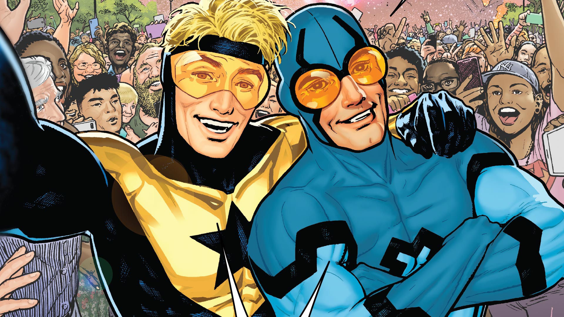 Escarabajo Azul y Booster Gold