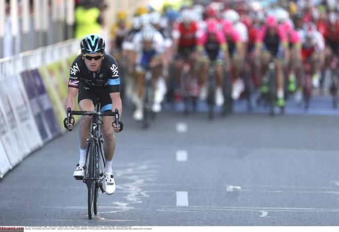Geraint Thomas (Team Sky) on the attack