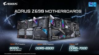 Gigabyte Aorus motherboards and 8GHz overclock