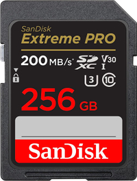 SanDisk 256GB Extreme PRO SDXC卡|