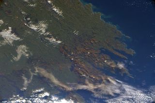 NASA astronaut Andrew Morgan tweeted this photo of southern Ireland seen from space for St. Patrick's Day, on March 17, 2020.