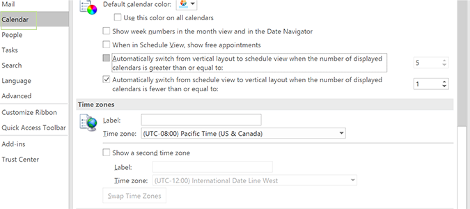 How To Use Two Time Zones For Meetings In Outlook Calendar Laptop Mag