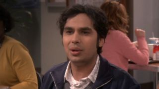 Raj in cafeteria on The Big Bang Theory