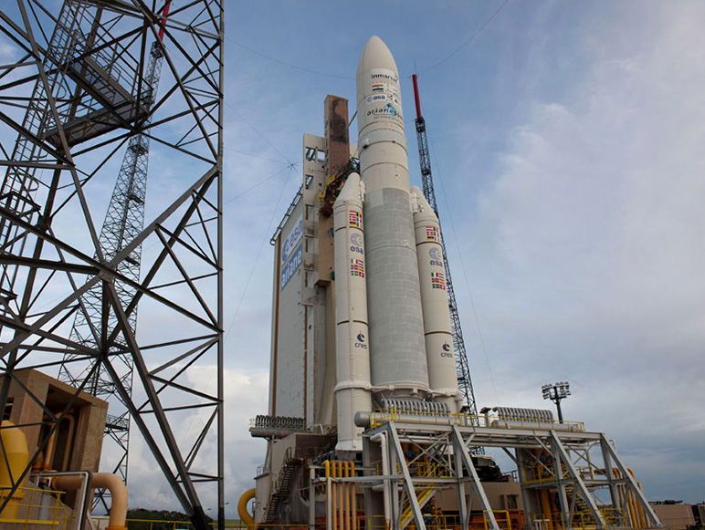 Launch Photos: Ariane 5 Rocket Blasts Off With Alphasat | Space