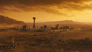 The New Vegas skyline in the Fallout Season 1 finale