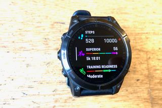 Garmin Epix 2 face showing fitness tracking