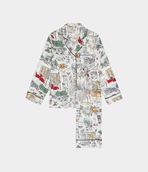 The Carlyle x Olivia von Halle, Lila The Carlyle Pajama Set