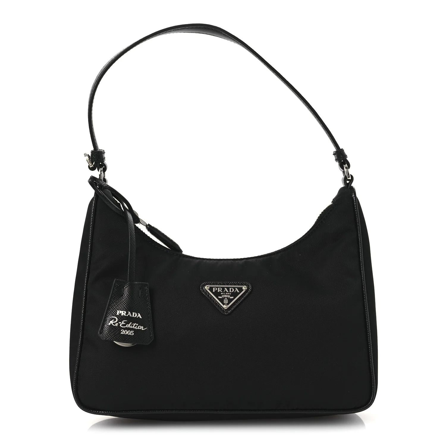 Prada, Tessuto Nylon Saffiano Mini Re-Edition 2005 Bag Black