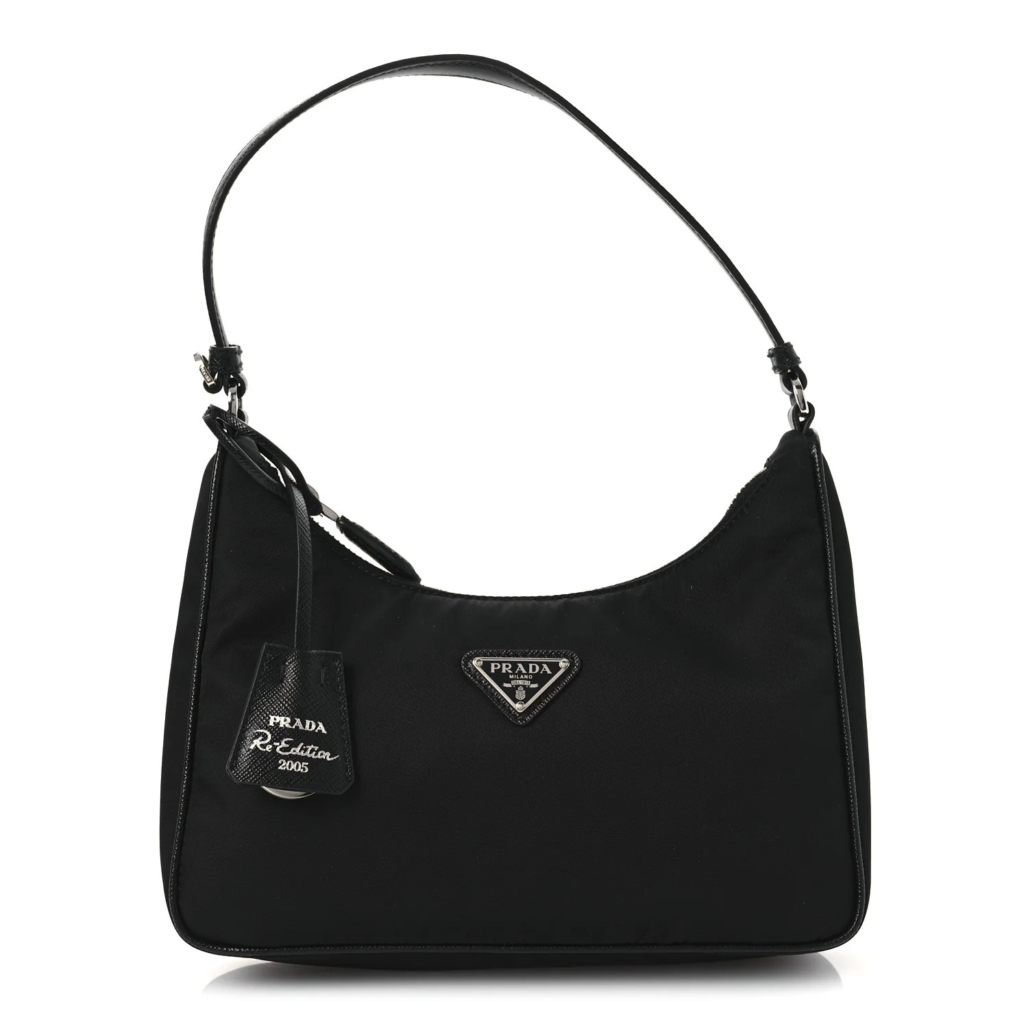 Prada, Tessuto Nylon Saffiano Mini Re-Edition 2005 Bag Black