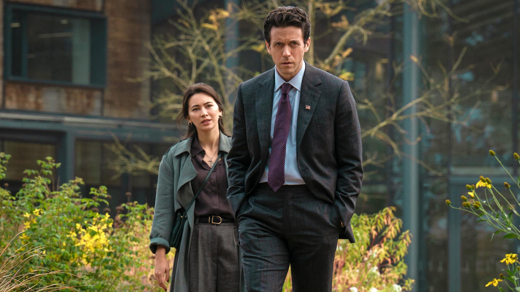 Ashley Zukerman and Jessica Henwick in Silo season 3