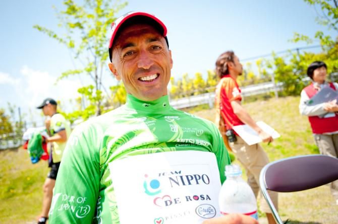 The new race leader, Fortunato Baliani (Team NIPPO - De Rosa)