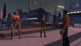 A screenshot from the Star Wars game Knights of the Old Republic