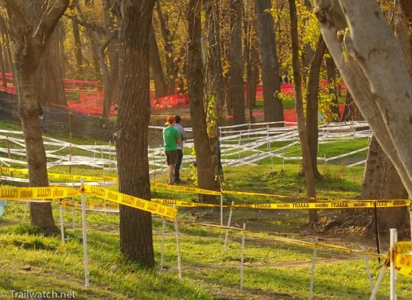 Eva Bandman Park was a sea of course tape