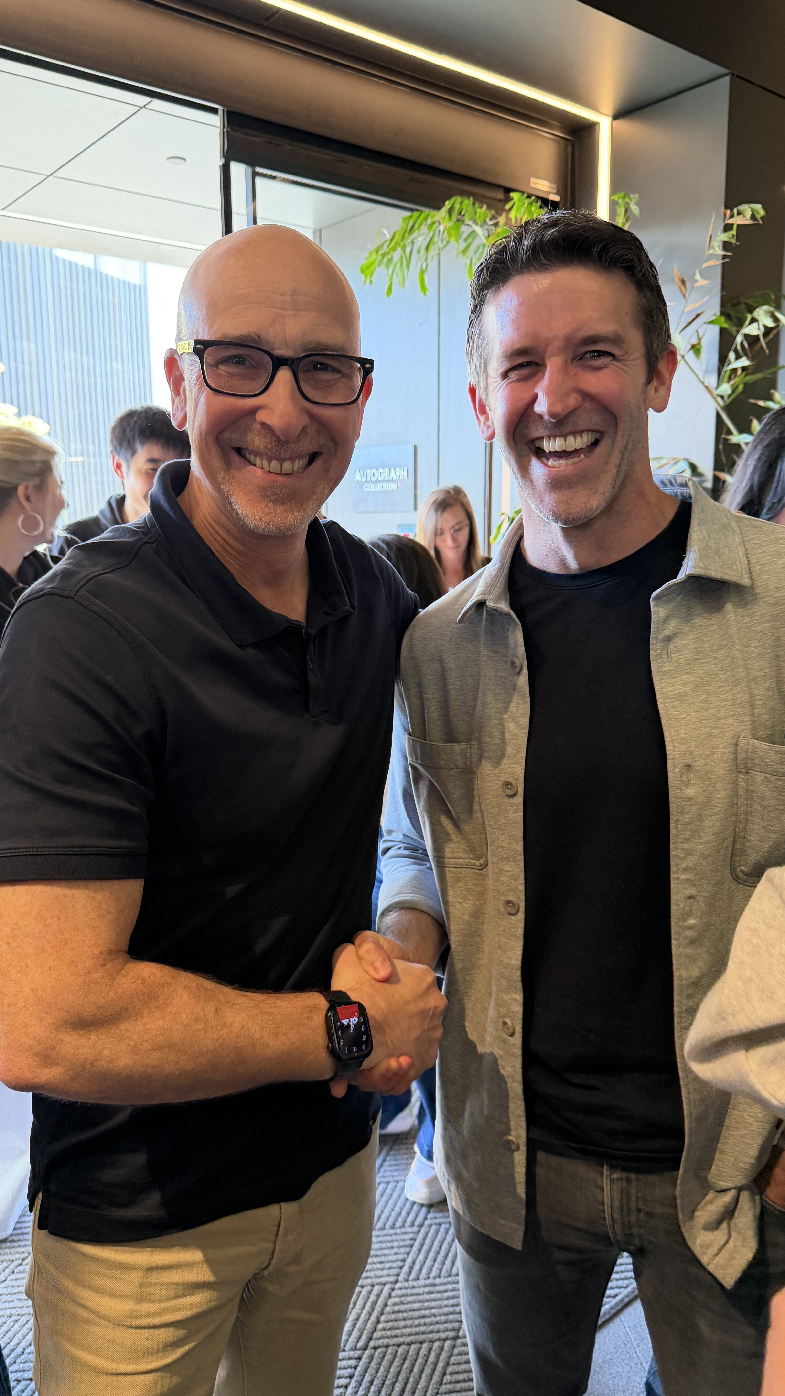 TechRadar's Lance Ulanoff and Apple's John Ternus