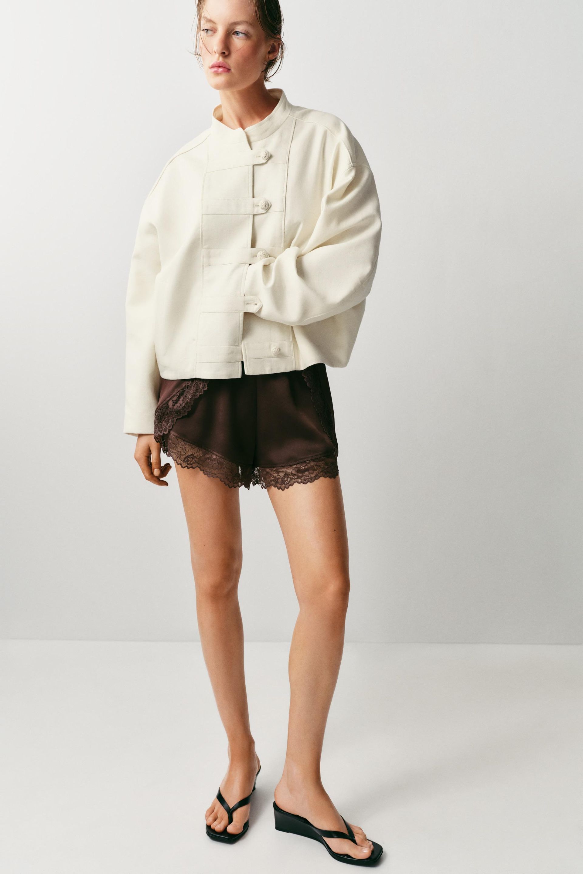 Combined Lace Shorts