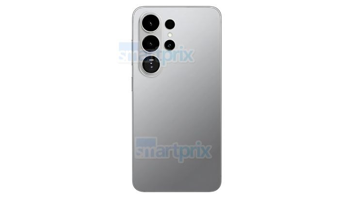 Galaxy S26 Ultra render showing the back panel