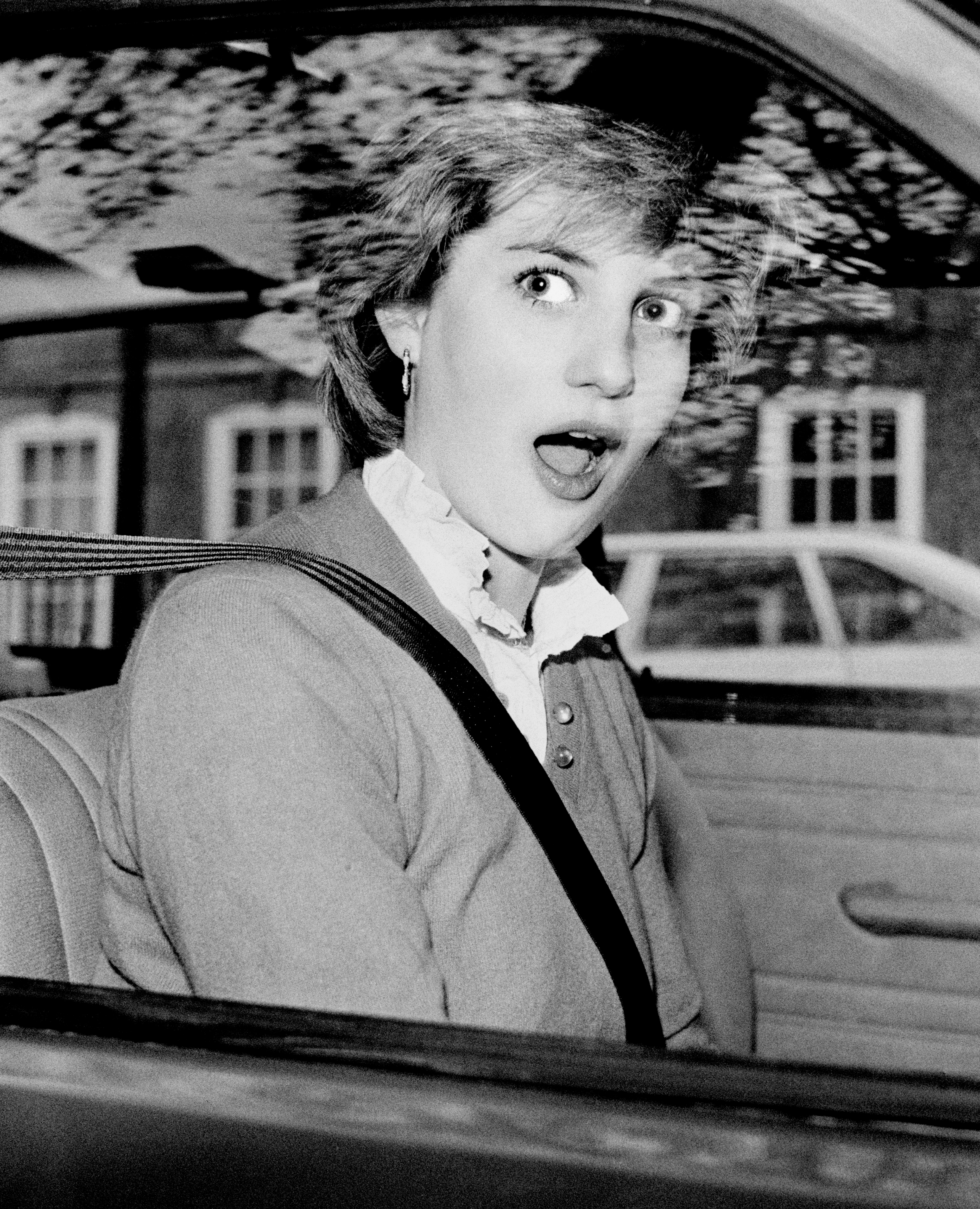 diana - in car