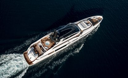 The 49M ‘Aurora’ has an extendable rear ‘beach club’ and a secluded private dining space on the main sun deck