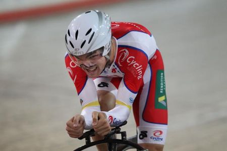 South Australia's Jack Bobridge tackles the individual pursuit final against Rohan Dennis.