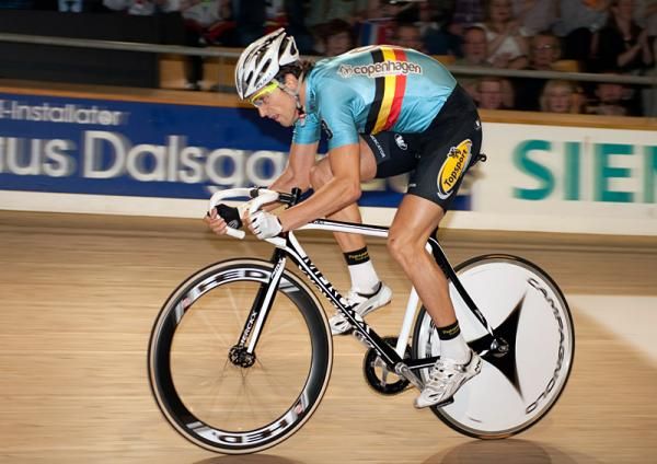 Tim Mertens during the 250m sprints.