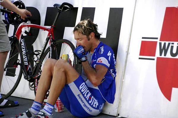 Andrea Tonti (Quickstep-Innergetic) relaxes