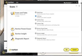 Norton 360 Deluxe app screen shot