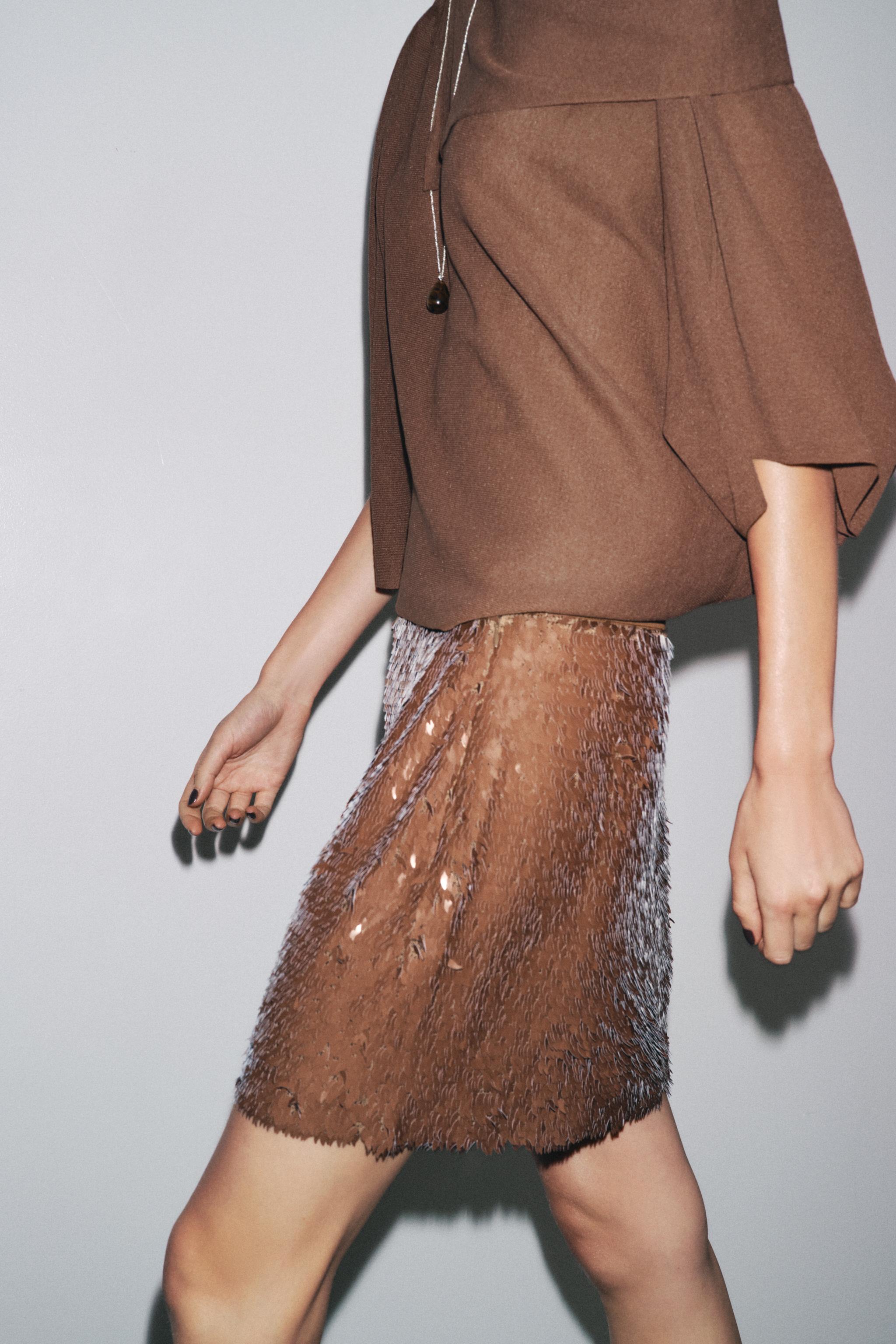 Sequin Mini Skirt