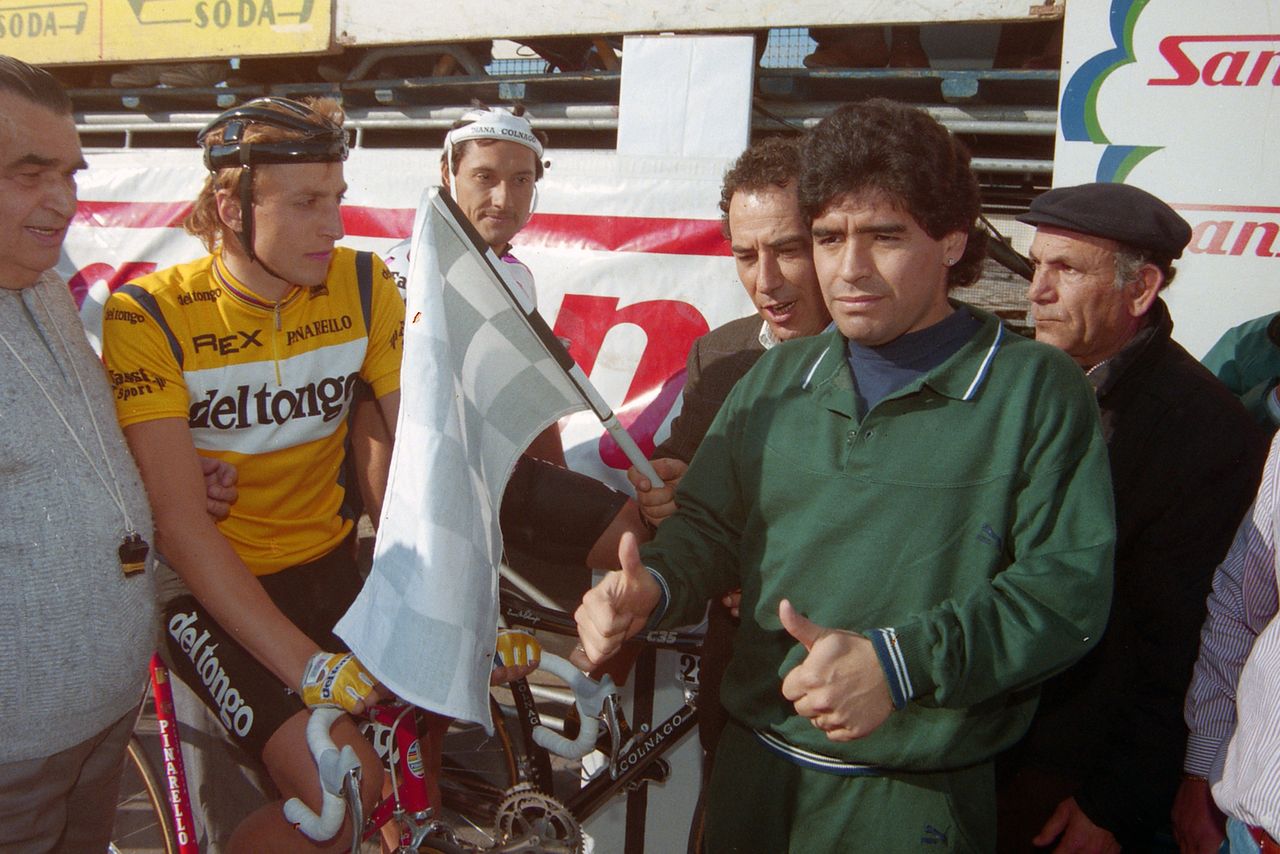 Diego Maradona at Tirreno-Adriatico 1990