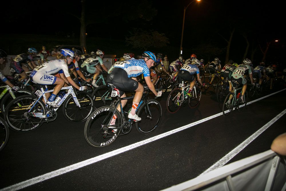 The women's peloton in action during stage 1