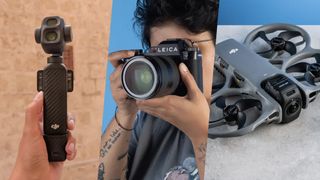 A DJI Osmo Pocket 4P, Leica SL3-P, DJI Avata 360