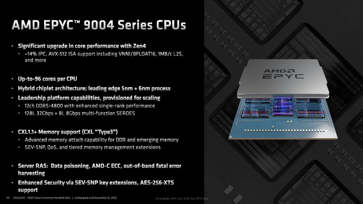 4th Gen AMD EPYC CPU