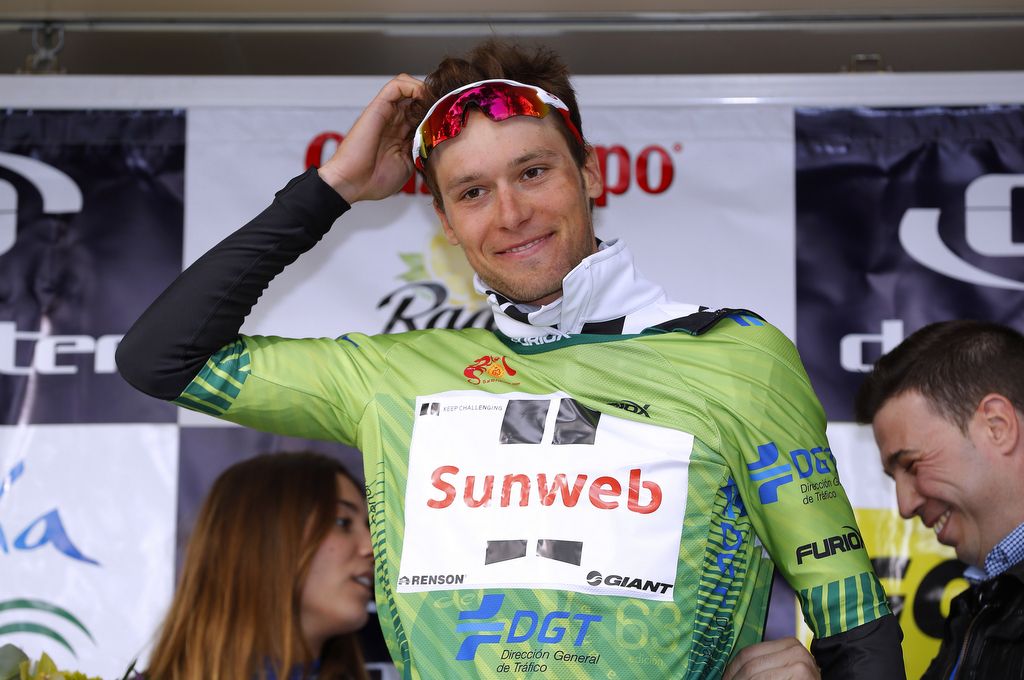 Georg Preidler (Team Sunweb) leads the mountain classification