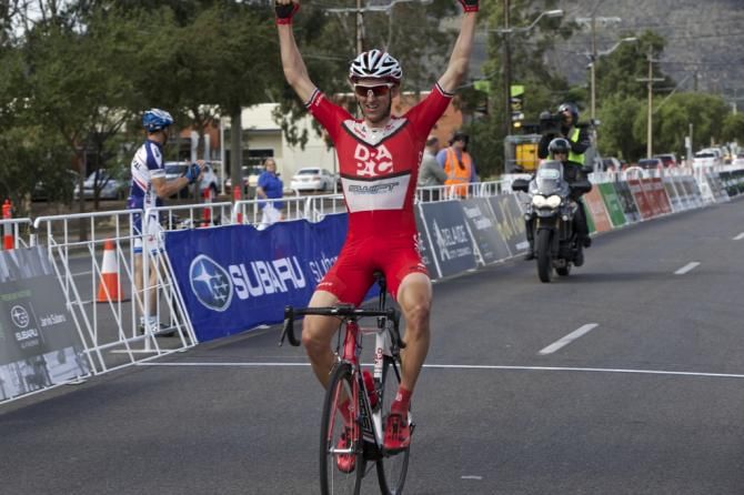 Wes Sulzberger (Drapac) claims the stage win