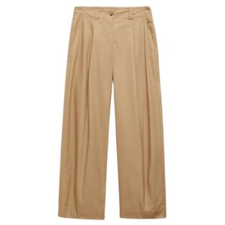 Mango Wideleg pleated trousers