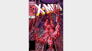 Wolverine is tormented on the cover for Uncanny X-Men #205.