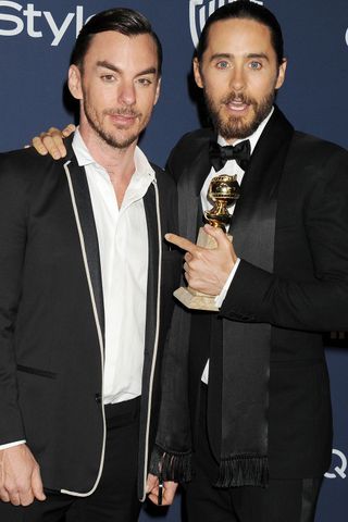 Jared Leto And His Brother At The Warner Bros & InStyle After-Party