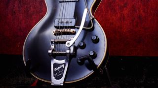British guitarist Barrie Cadogan’s '50s Les Paul Black Beauty with a retro-fitted Bigsby installed